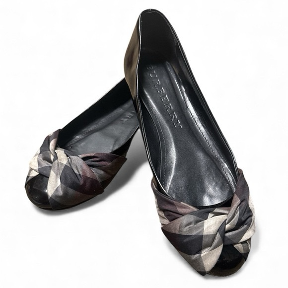 Burberry Authentic Nova Check Plaid Ballet Flats - Picture 12 of 12